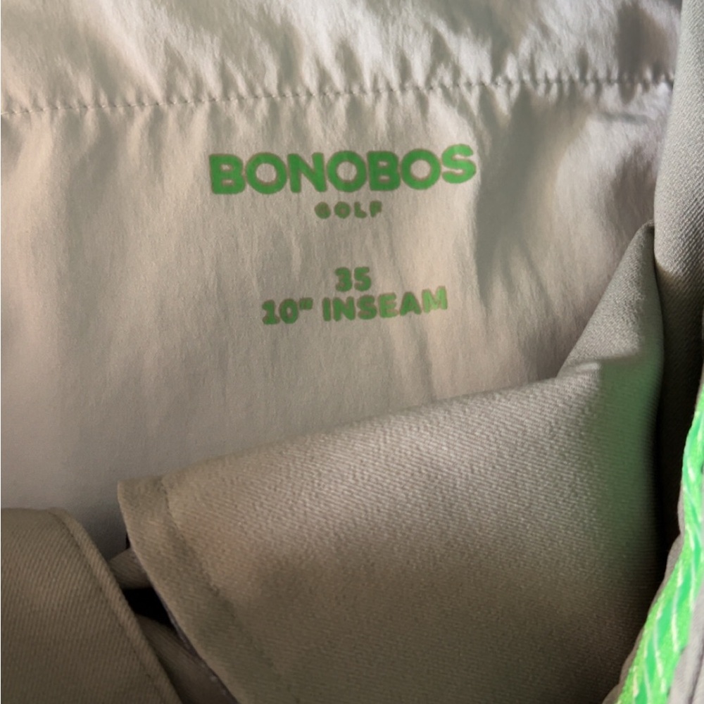 Set of men’s Bonobos Khaki Green and Black Golf Shorts. 35 - Picture 6 of 9